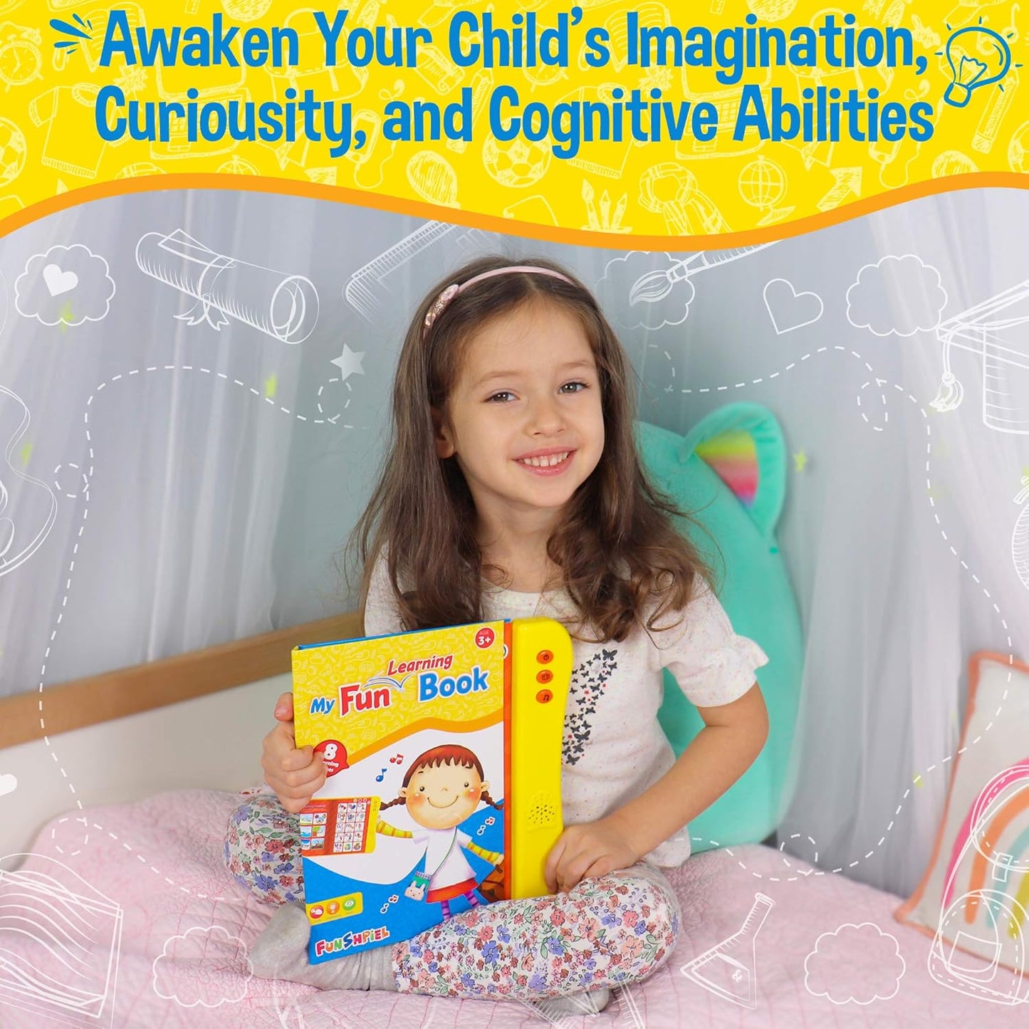 PebiKids ABC Interactive Sound Learning Book