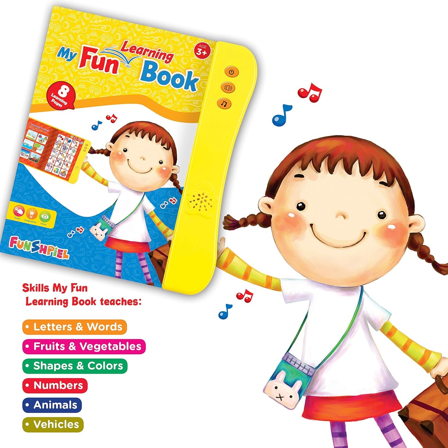 PebiKids ABC Interactive Sound Learning Book
